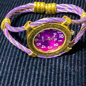 Peng Ba purple wrist watch